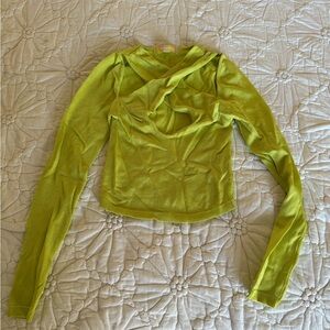 Urban Outfitters Long Sleeve Twist Cutout Long Sleeve Top